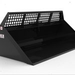 HD BACK GRILL BUCKET 90" SS Q-TACH BUCKET W/ ADJUSTABLE BACK PLATE